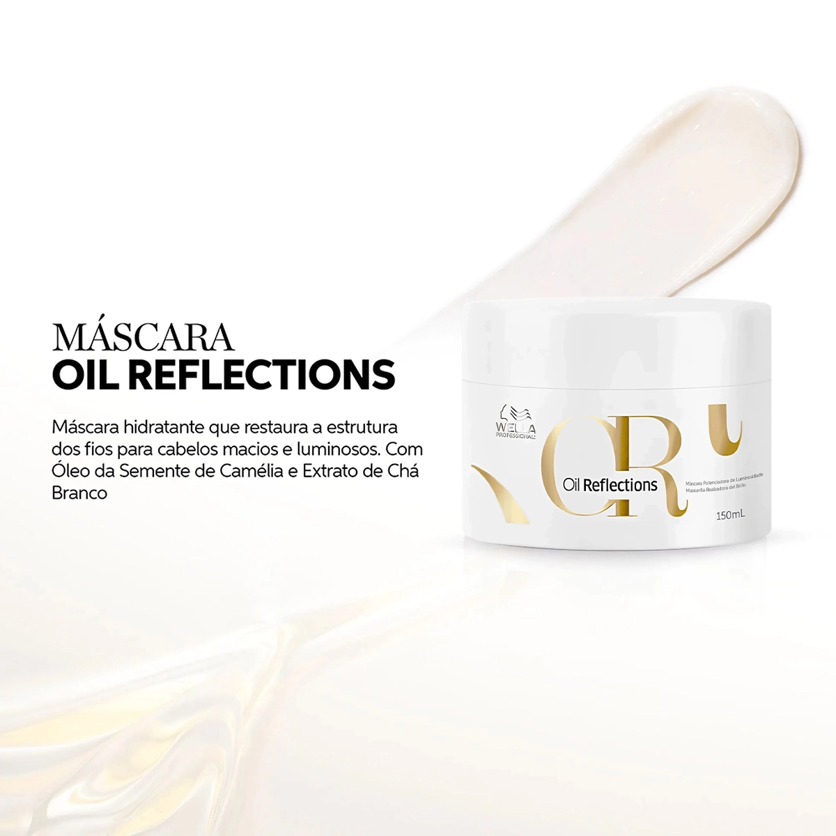Produto: Máscara Capilar Oil Reflections Luminous Reboost Wella Professionals 150ml