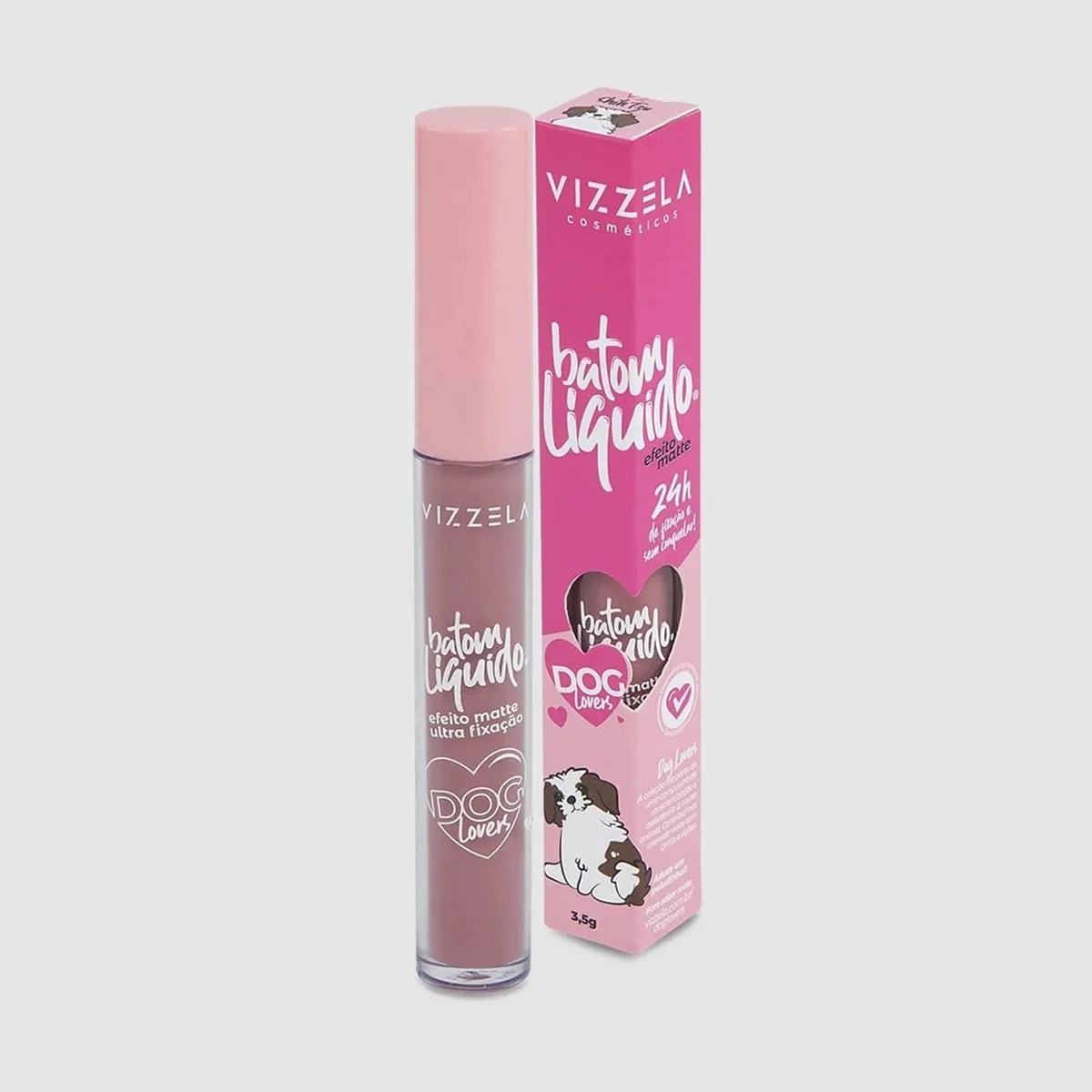 Produto: Batom Líquido Matte Shih Tzu Dog Lovers Vizzela 3,5g