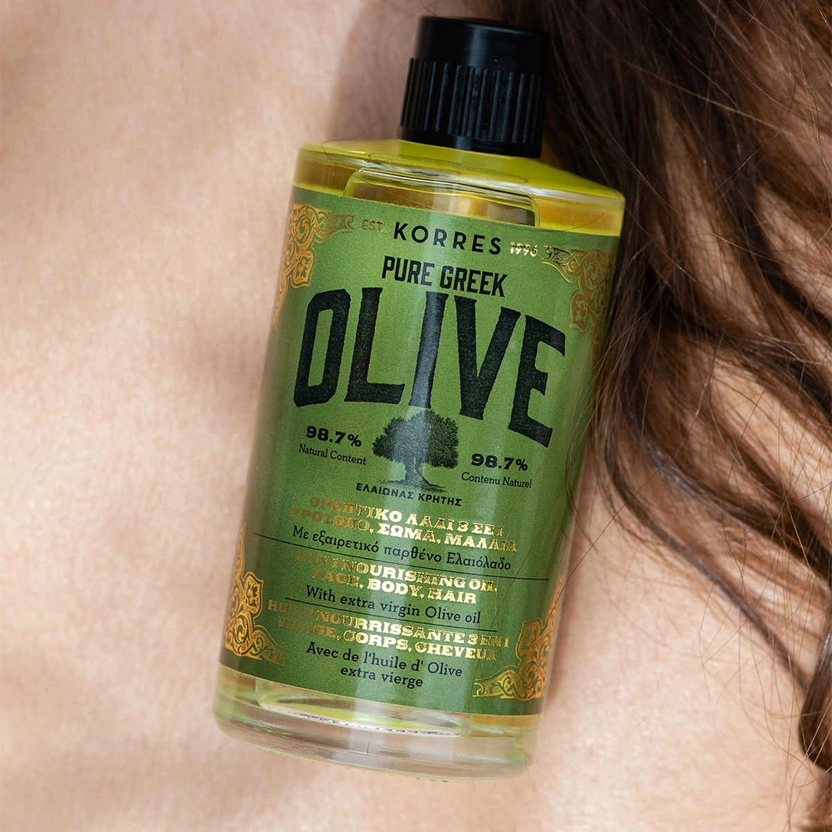 Produto: Óleo Multifuncional 3 Em 1 Pure Greek Olive Korres 100ml