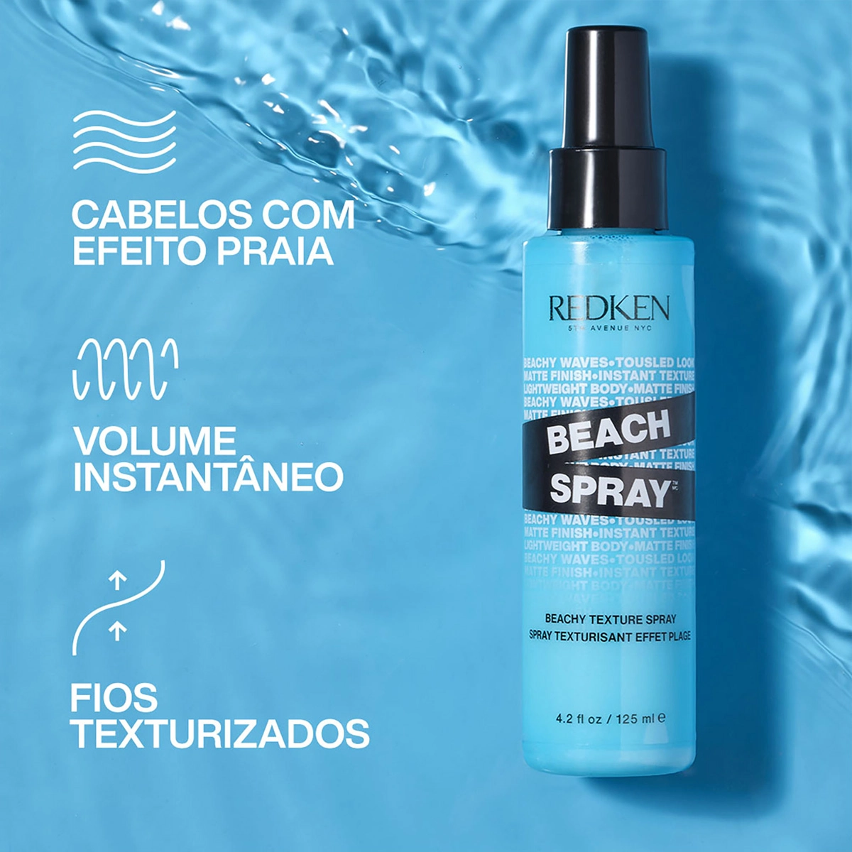 Produto: Spray Texturizador Beach Redken Styling 125ml