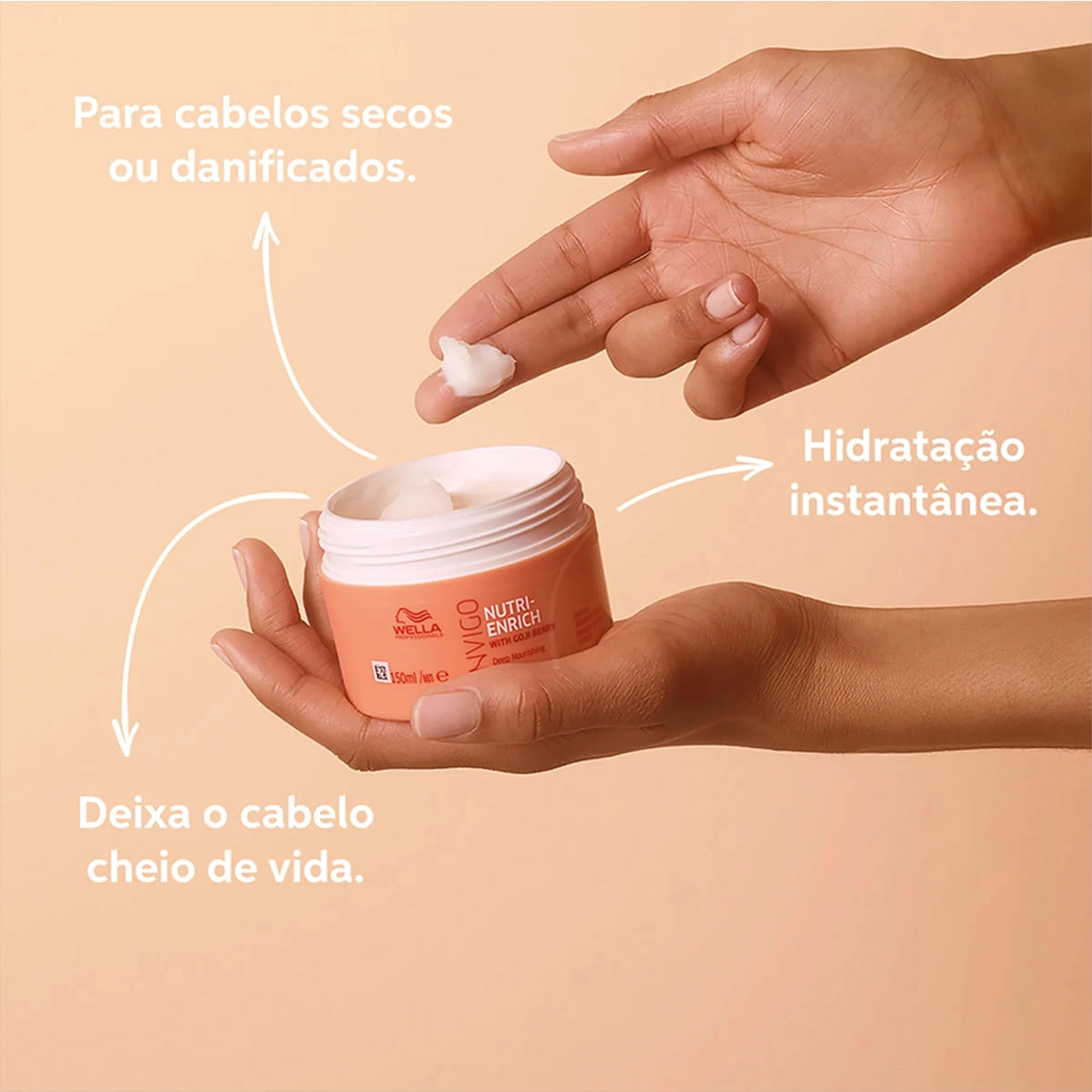 Produto: Kit Máscaras Mega Nutrição Wella Professionals Invigo Nutri-Enrich e Oil Reflections 2x150ml