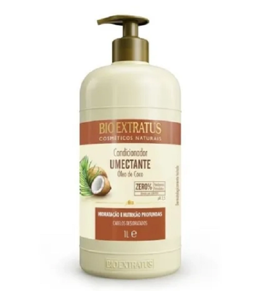Produto: Kit Shampoo Condicionador Banho De Creme Bio Extratus Umectante Óleo De Coco 1L