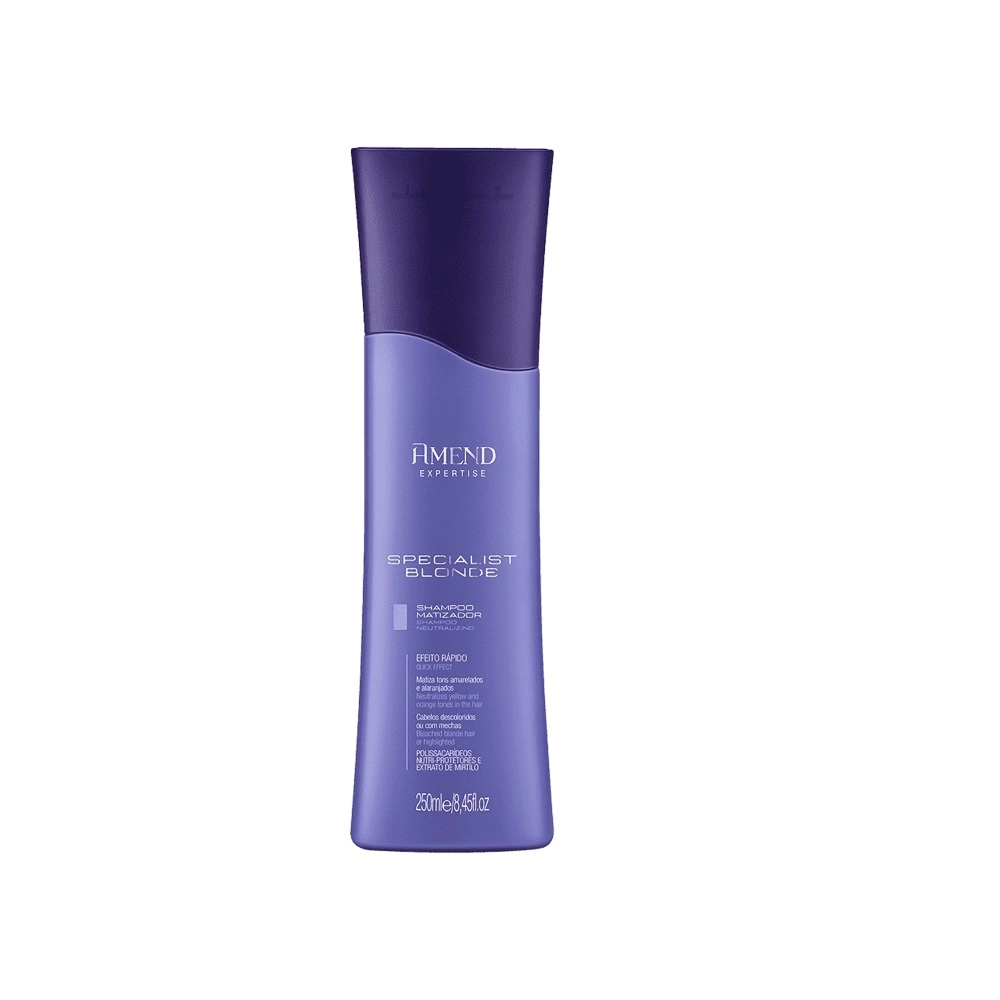 Produto: Kit Amend Specialist Blonde Shampoo e Fluído Antiumidade (2 produtos)