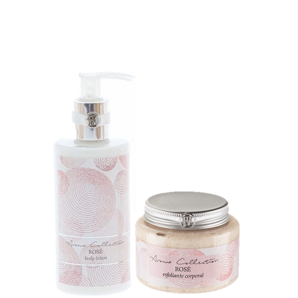 Produto: Locao Hidratante e Esfoliante Corporal Kit Rose Flora Vie