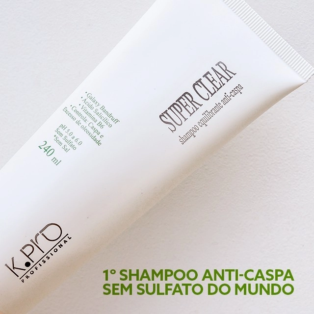 Produto: Shampoo Anticaspa Super Clear K.Pro Profissional 240ml