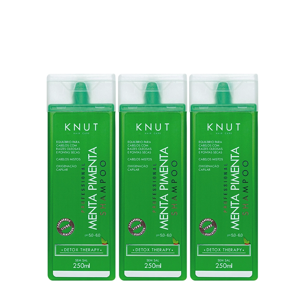 Produto: Kit Knut Professional Menta Pimenta  Shampoo 250ml (3 unidades)