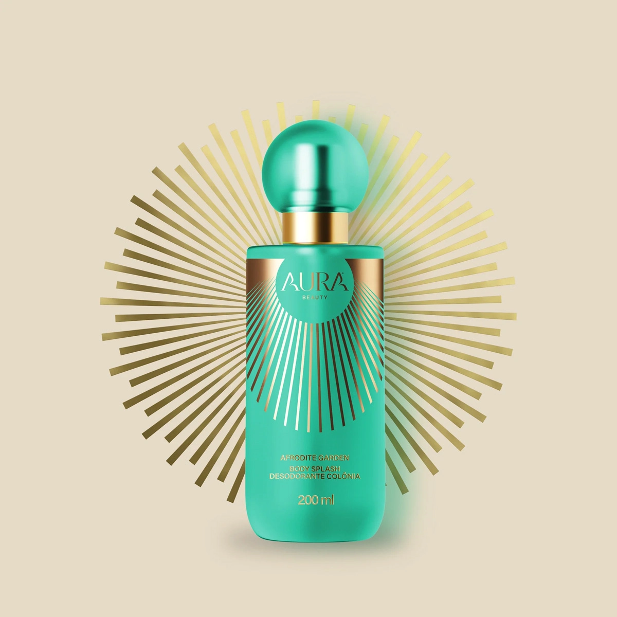 Produto: Body Splash Desodorante Colônia Afrodite Garden Aura Beauty 200ml