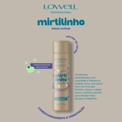 Condicionador Infantil Mirtilinho Lowell Mirtilinho 240ml Produto Condicionador Infantil Mirtilinho Lowell Mirtilinho 240ml