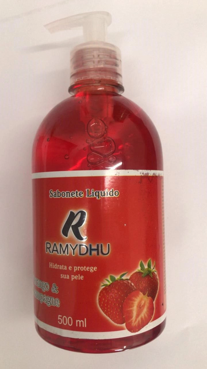Produto: Sabonete Liquido Ramydhu Morango e Champagne 500ml