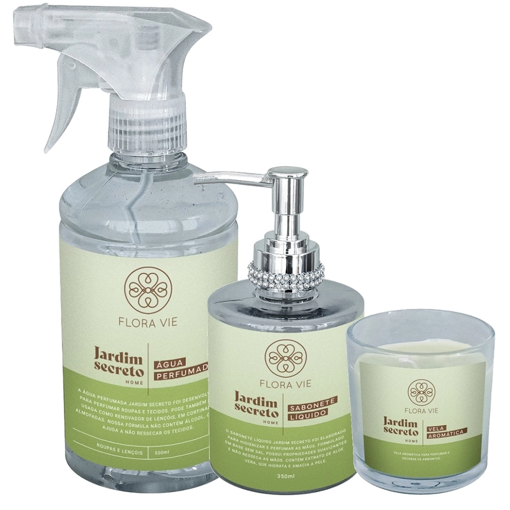 Produto: Kit Flora Vie Jardim Secreto Aroma Intenso (3 Produtos)