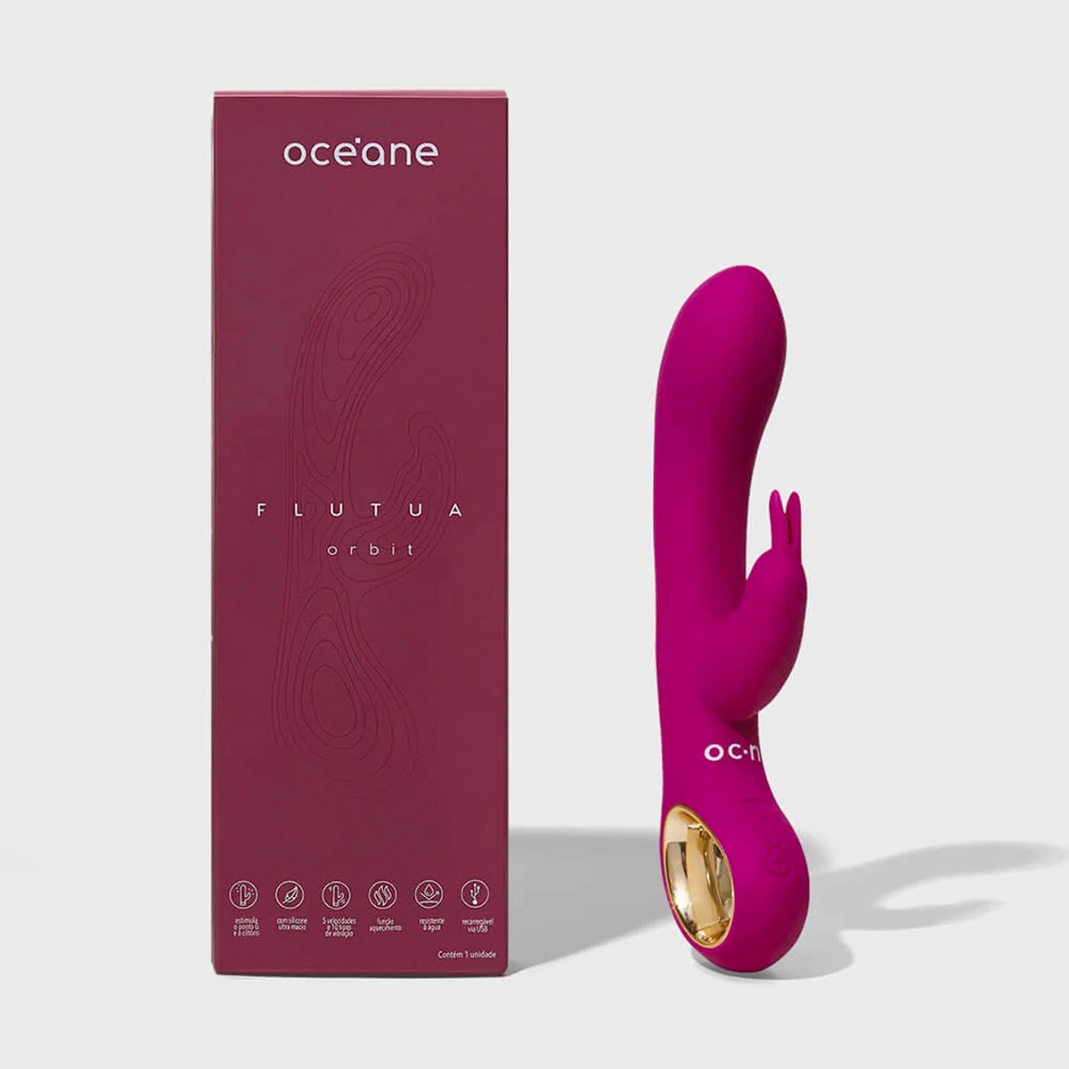 Produto: Massageador Flutua Orbit Rosa Océane Linha Flutua