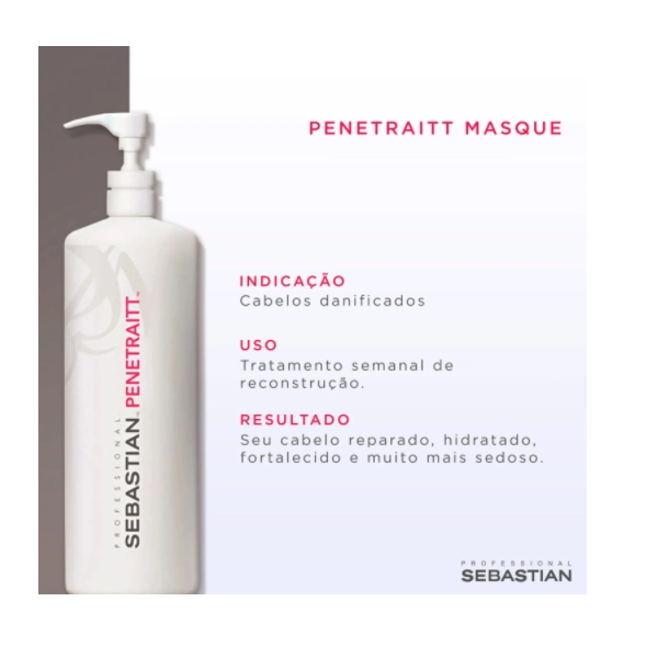 Produto: Máscara de Tratamento Reconstrutor Penetraitt Sebastian Professional 500ml
