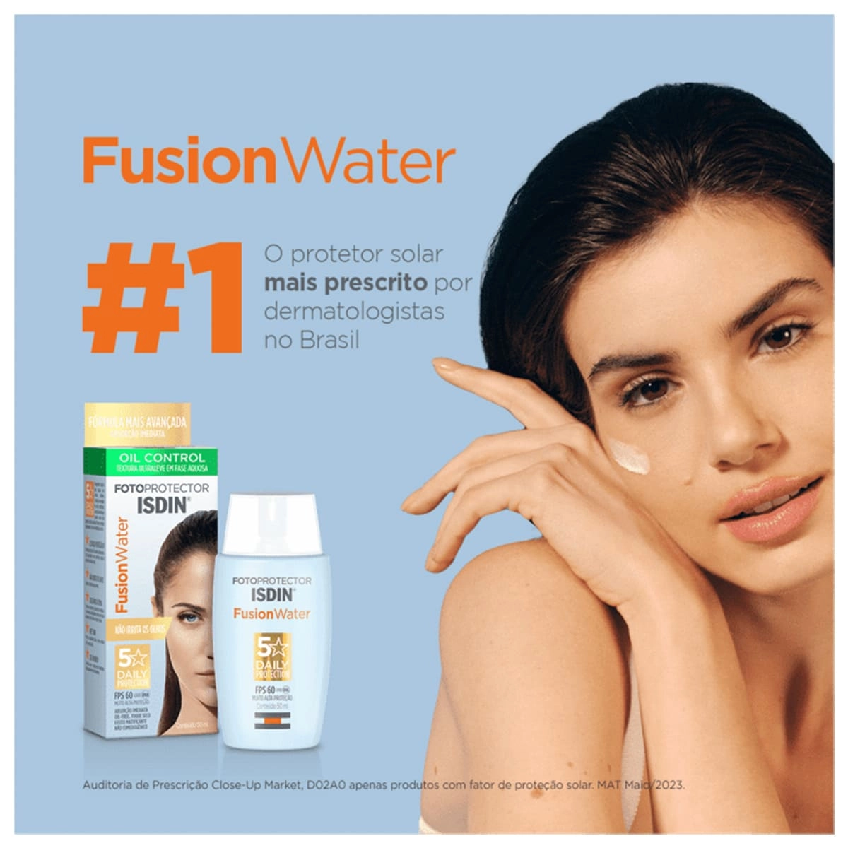 Produto: Protetor Solar Facial Fusion Water Fps 60 Isdin 30ml