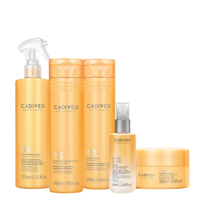 Kit Cadiveu Professional Nutri Glow Home Care Fluído Oil (5 produtos) Produto: Kit Cadiveu Professional Nutri Glow Home Care Fluído Oil (5 produtos)