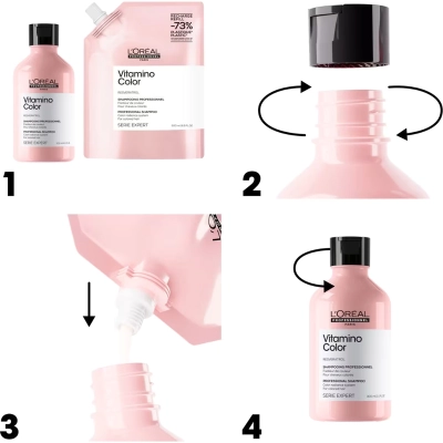 Shampoo Vitamino Color L'Oréal Professionnel Serie Expert Refil 500ml Produto Shampoo Vitamino Color L'Oréal Professionnel Serie Expert Refil 500ml
