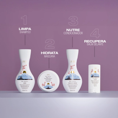 Kit Amend Millenar Óleos Japoneses Shampoo 300ml Máscara 300g Leave-in 180g Produto Kit Amend Millenar Óleos Japoneses Shampoo 300ml Máscara 300g Leave-in 180g