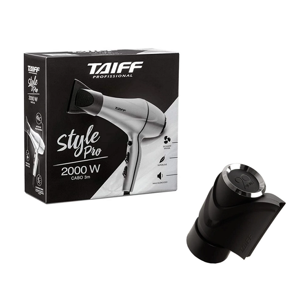 Produto: Secador de Cabelo Style Pro 2000W 110V com Bico 90 Graus Taiff Style