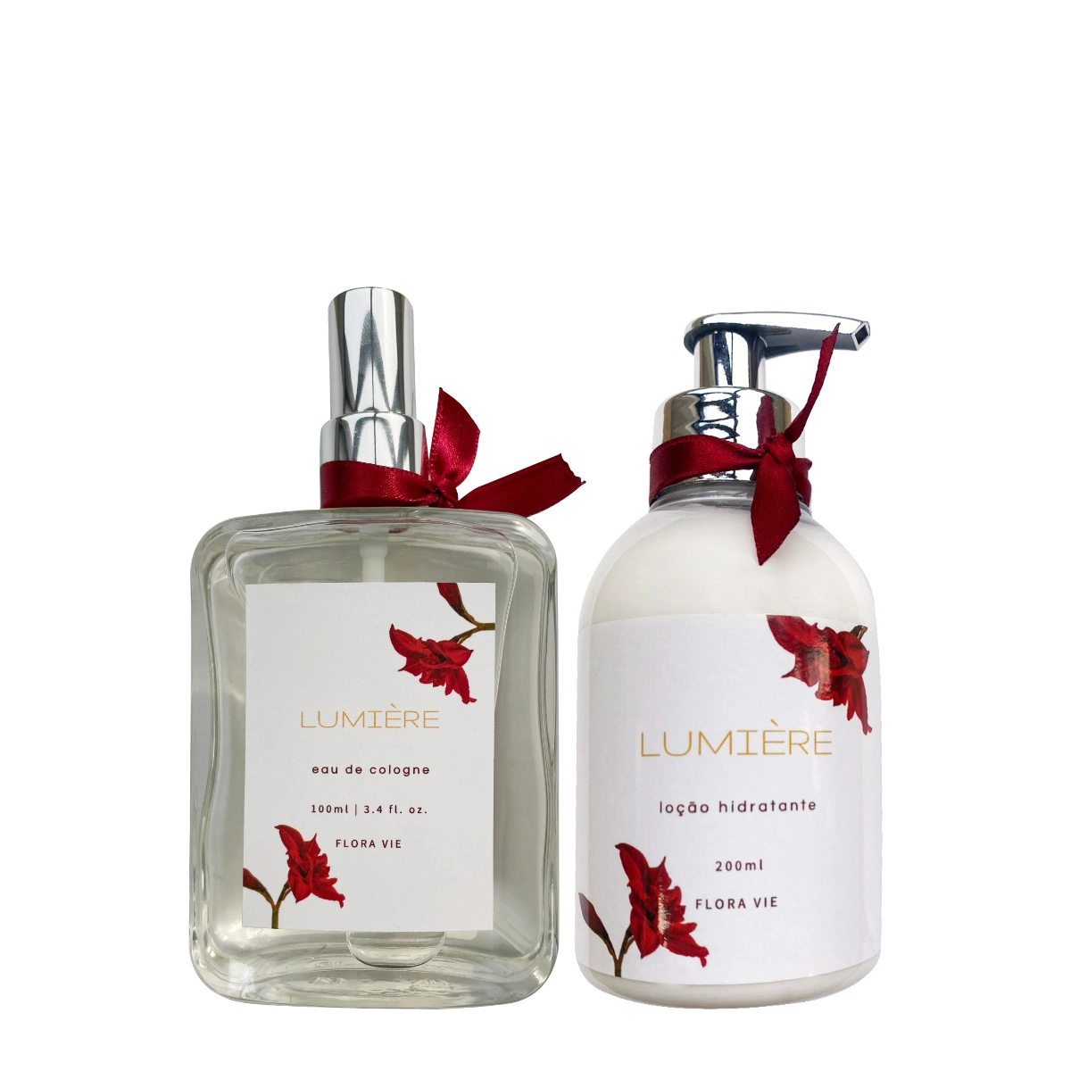 Kit Flora Vie Lumiere Eau De Cologne e Loção Hidratante (2 produtos) Produto: Kit Flora Vie Lumiere Eau De Cologne e Loção Hidratante (2 produtos)