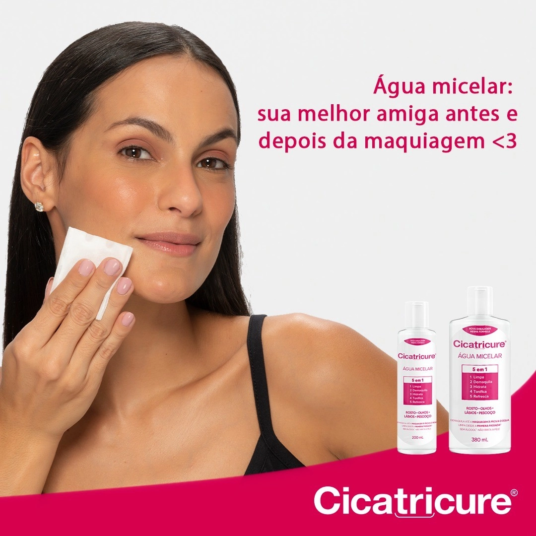 Produto: Kit Cicatricure Antiestrias Creme 250g Água Micelar 380ml e Sérum Clareador 30ml