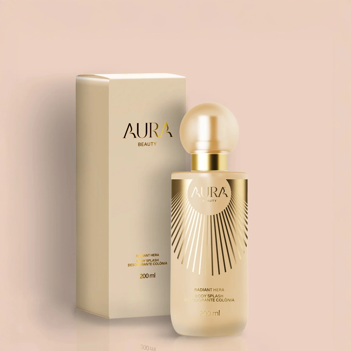Body Splash Desodorante Colônia Radiant Hera Aura Beauty 200ml Produto Body Splash Desodorante Colônia Radiant Hera Aura Beauty 200ml