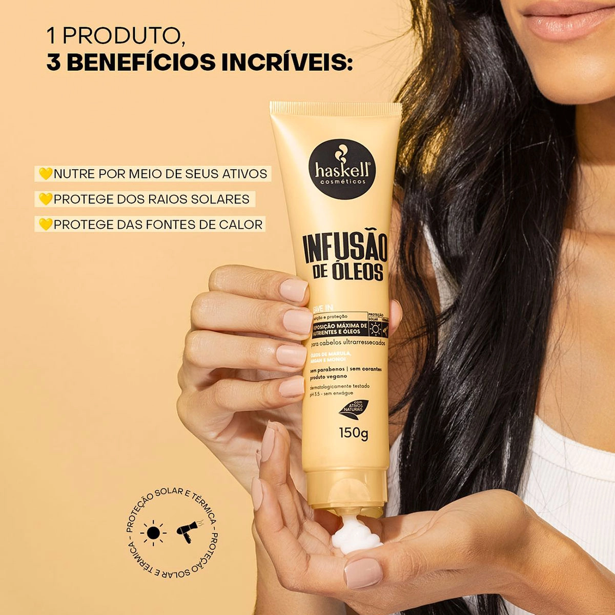 Produto: Kit Haskell Infusão de Óleos Leave-in Extra (2 unidades)