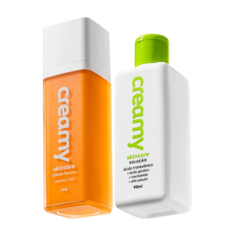 Produto: Kit Creamy Skincare Vitamina C Tranexâmico (2 produtos)