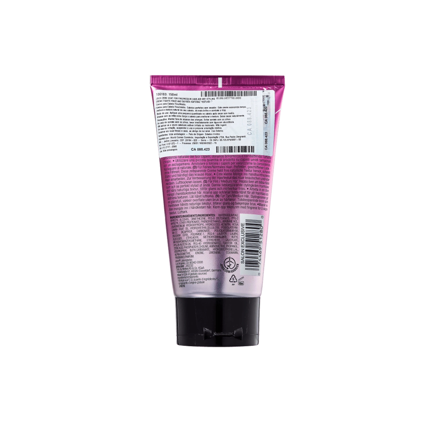 Produto: Leave-in Zero Heat Fine Medium Hair Joico Style And Finish 150ml