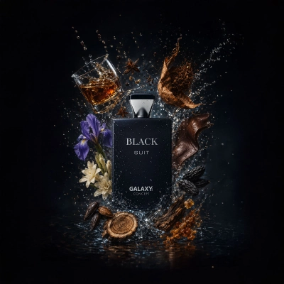 Produto: Perfume Black Suit Eau De Parfum Galaxy Plus Masculino 100ml