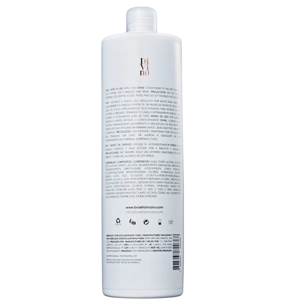 Produto: Condicionador Divine Anti-frizz Braé 1 Litro