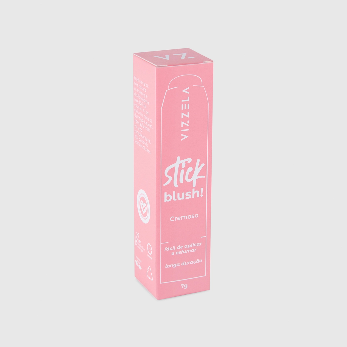 Produto: Blush em Bastão Stick Blush Cor 01 Vizzela 7g