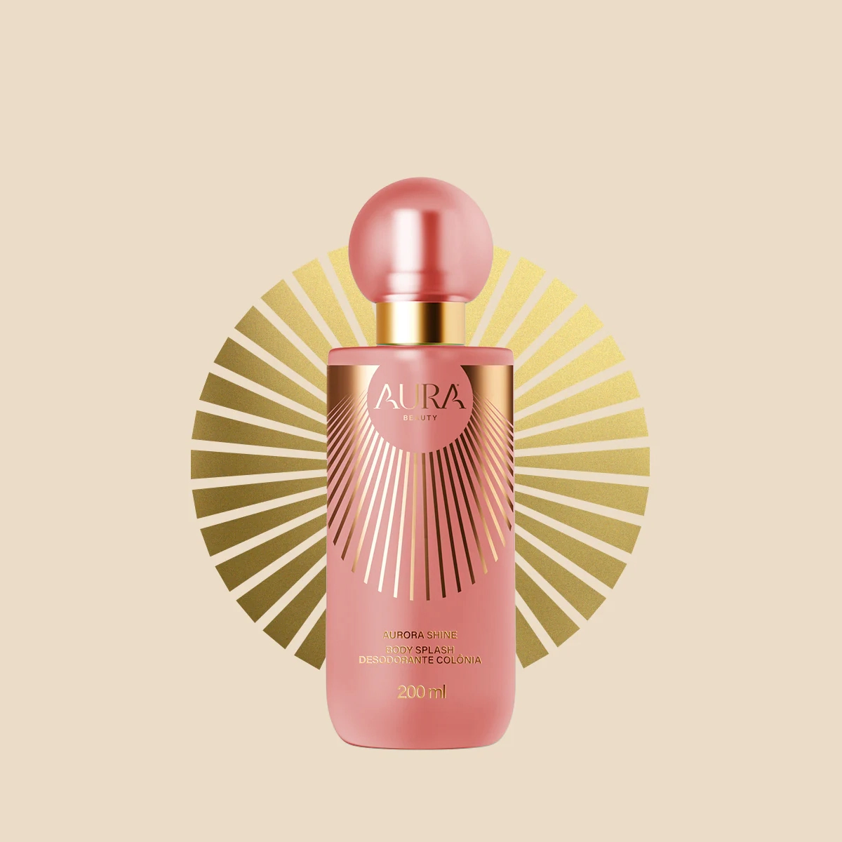Produto: Kit Aura Beauty Aurora Shine Geleia Iluminadora Body Splash (2 produtos)