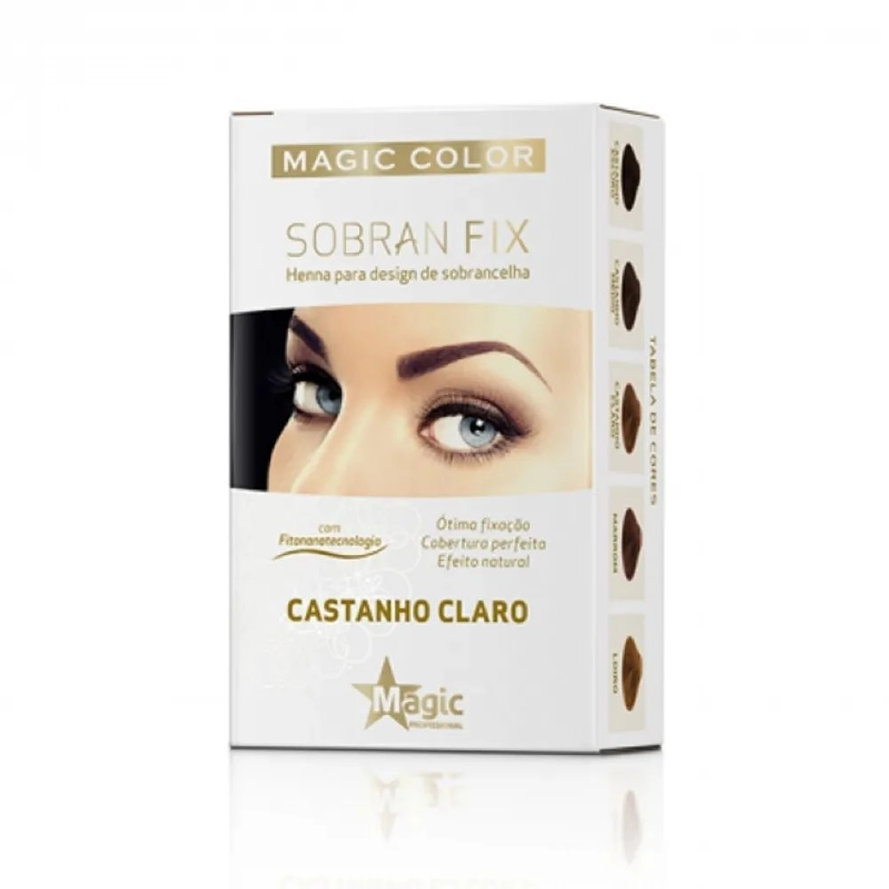 Produto: Magic Color Henna para Sobrancelhas Sobran Fix Castanho Claro