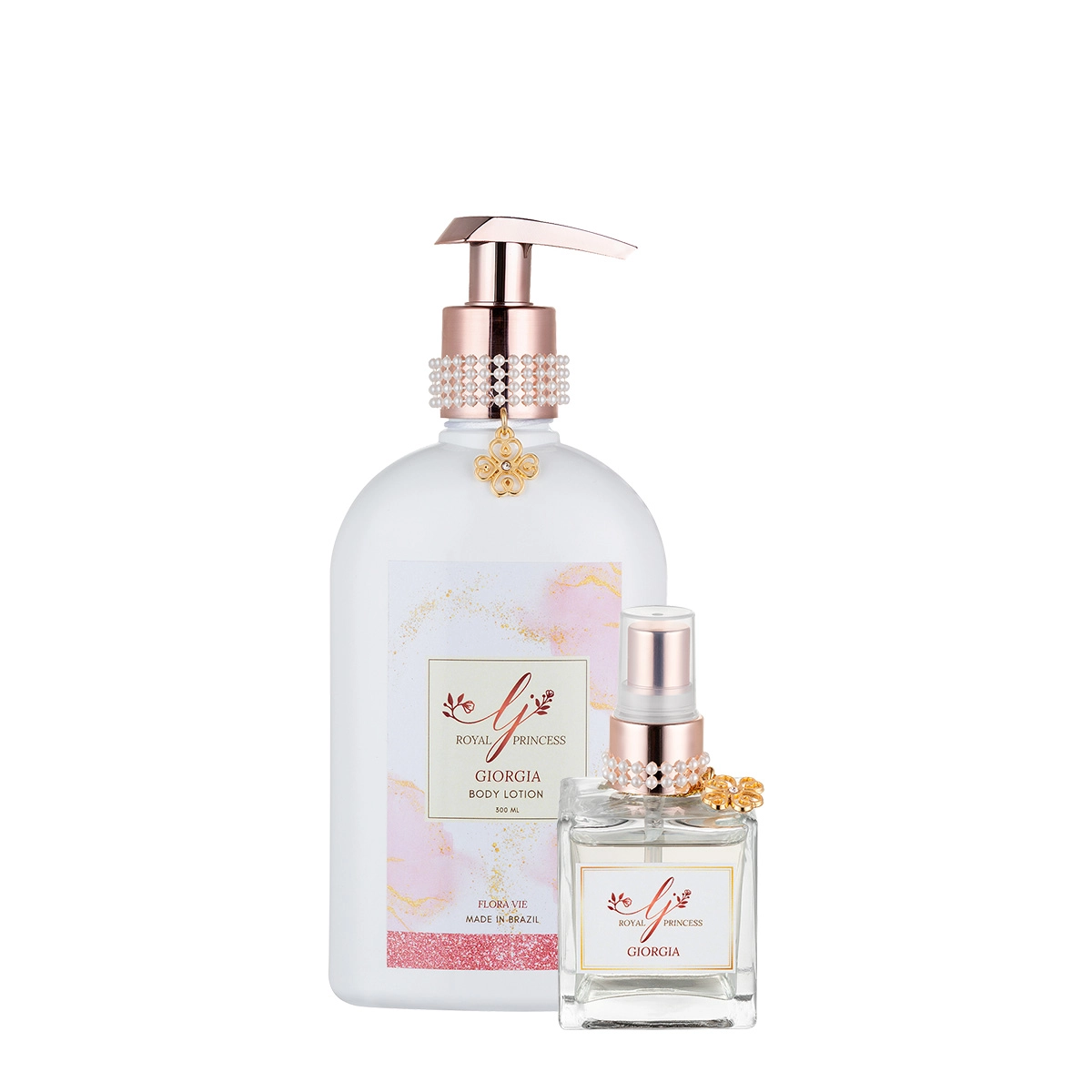 Produto: Kit Flora Vie Royal Princess Giorgia Perfume e Loção Hidratante (2 produtos)