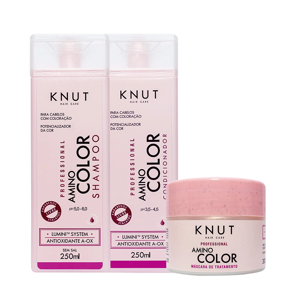 Produto: Kit Knut Professional Amino Color Home Care (3 produtos)