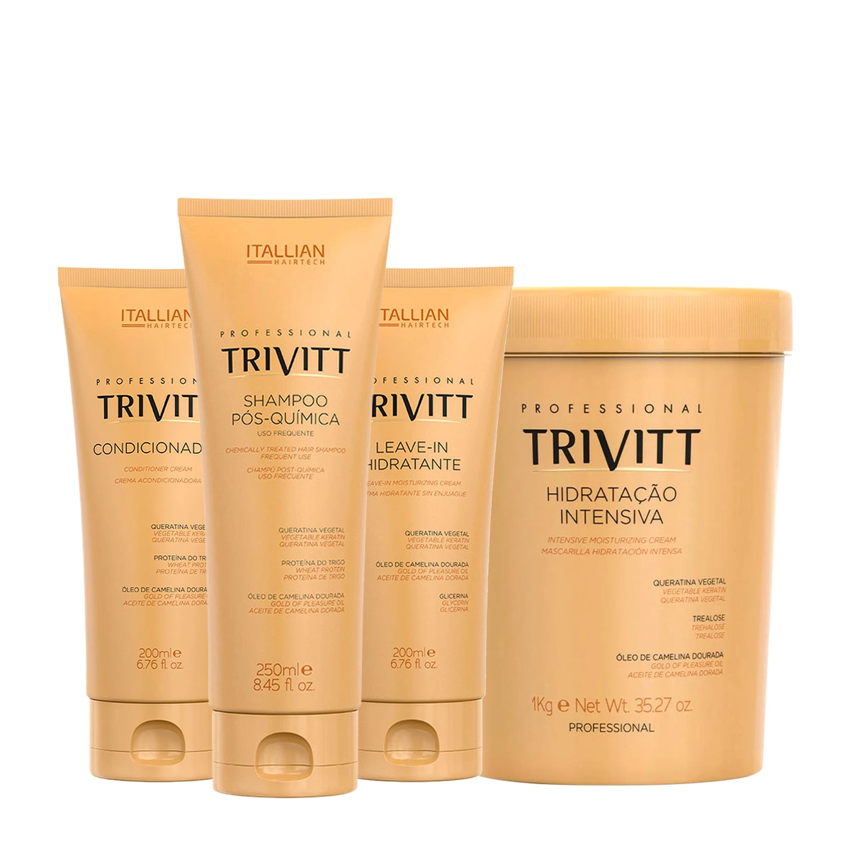 Produto: Kit Trivitt Professional Pós-Química Duo Máscara Leave-in (4 produtos)