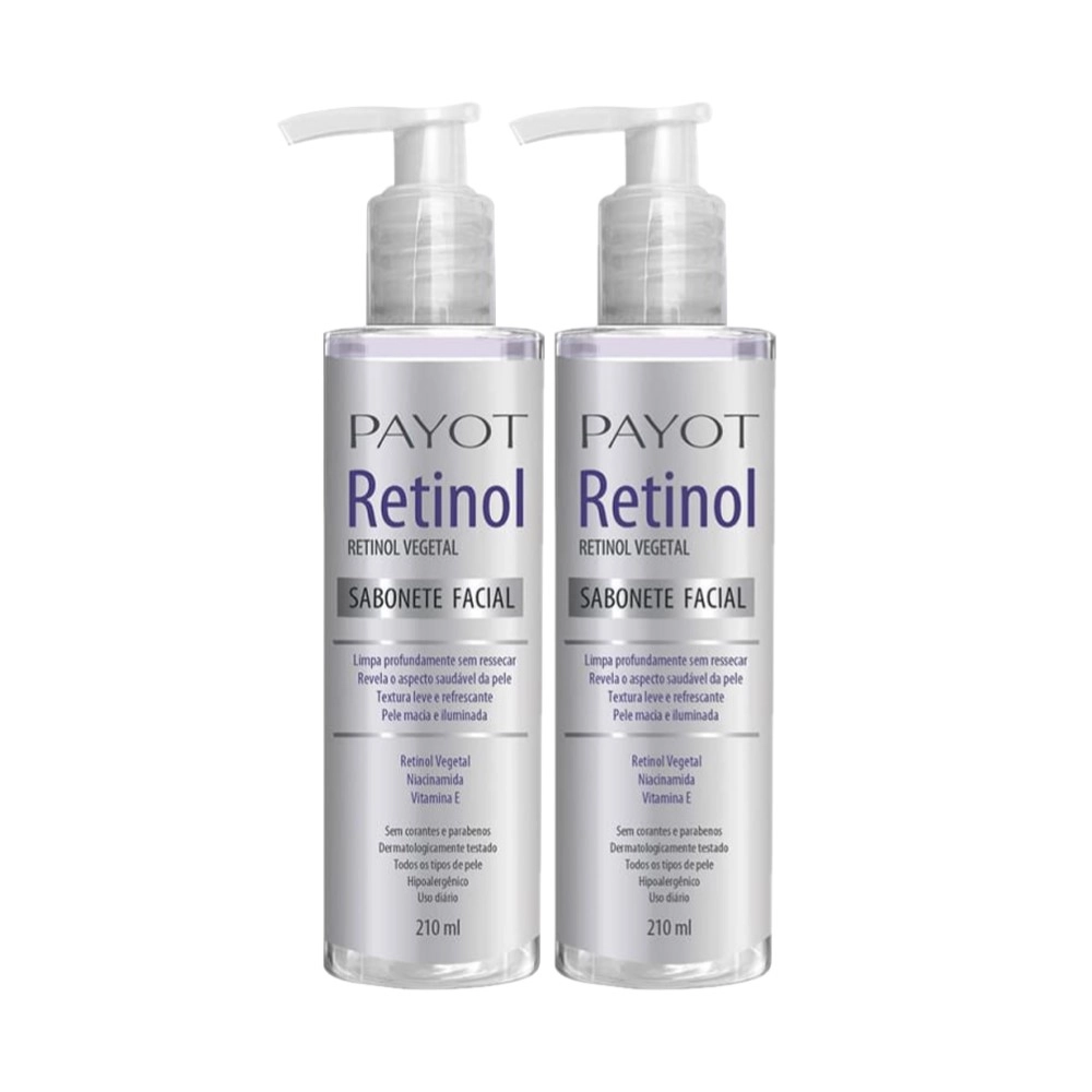 Kit Payot Retinol Facial - Sabonete Líquido 210ml (2 unidades) Produto: Kit Payot Retinol Facial - Sabonete Líquido 210ml (2 unidades)