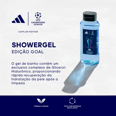Kit Adidas Uefa Champions League Goal Eau De Toilette 50ml E Gel De Banho 250ml Produto Kit Adidas Uefa Champions League Goal Eau De Toilette 50ml E Gel De Banho 250ml