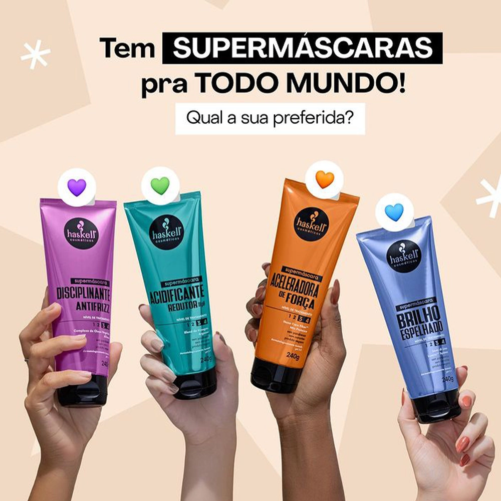 Produto: Supermáscara Acidificante Redutor de pH Haskell 240g