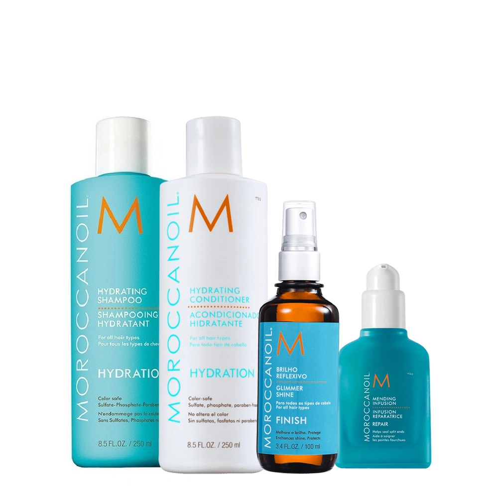 Kit Moroccanoil Reparador Antifrizz Cremee Mending Infusion Repair (4 produtos) Produto: Kit Moroccanoil Reparador Antifrizz Cremee Mending Infusion Repair (4 produtos)