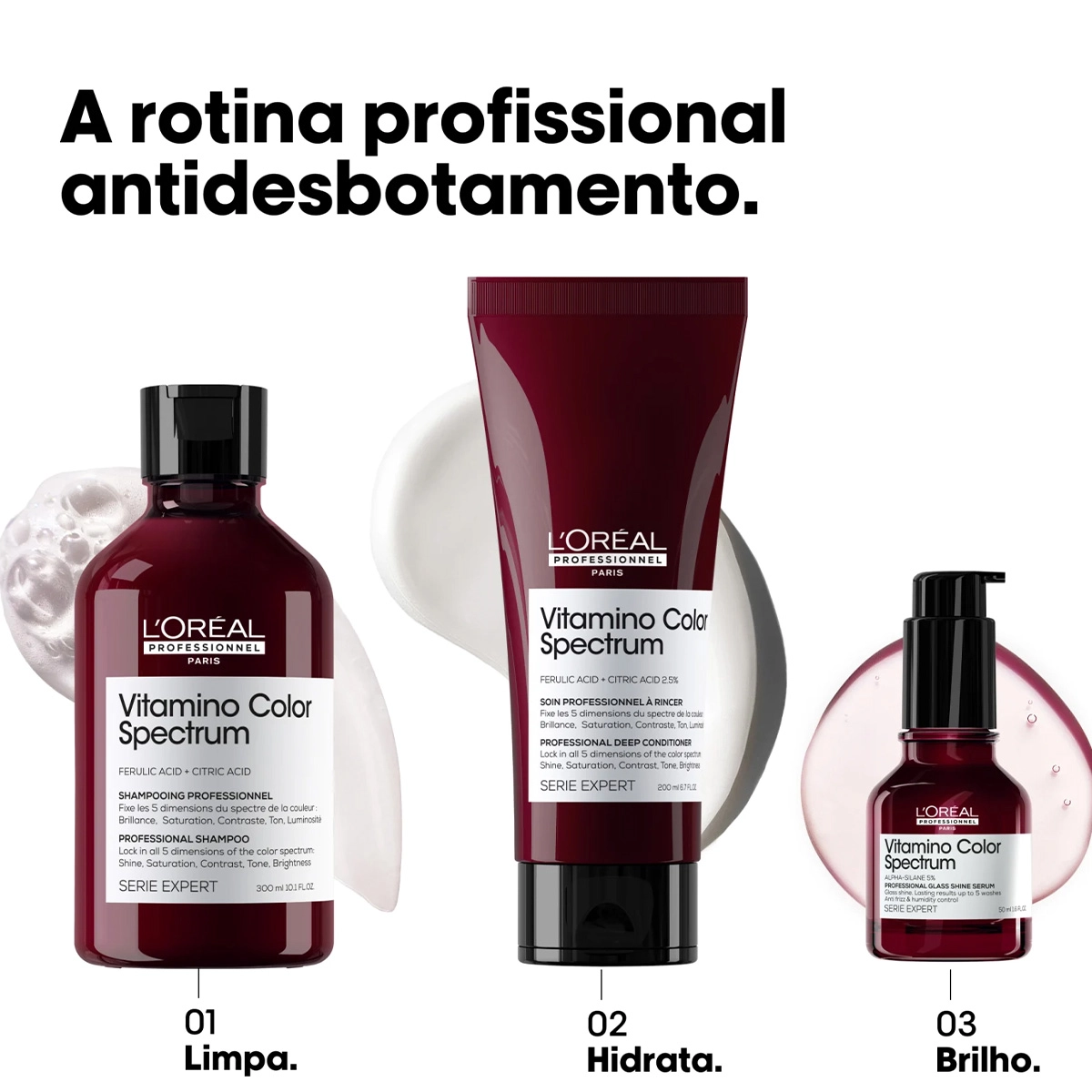 Produto: Kit L'Oréal Professionnel Vitamino Color Spectrum Hair Care Total (4 produtos)