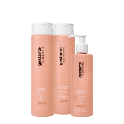 Produto: Kit Tratamento Antiqueda Gestante e Lactante Acquaflora Shampoo Condicionador Leave-in 700ml