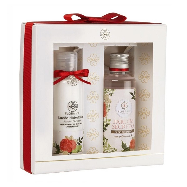 Produto: Hidratante Corporal e Sabonete Liquido Jardim Secreto Kit BA10 Flora Vie
