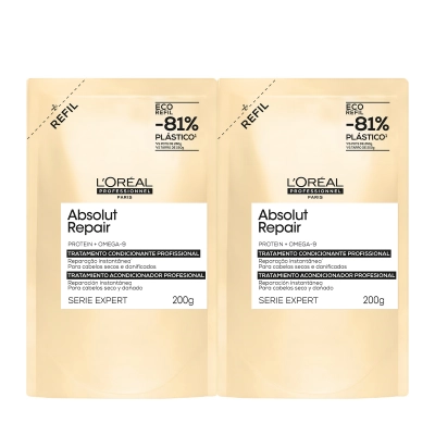 Produto: Kit Máscara Capilar L'Oréal Professionnel Absolut Repair Refil 2 Unidades 200g