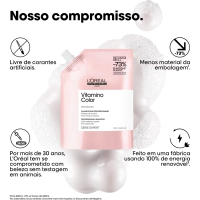 Shampoo Vitamino Color L'Oréal Professionnel Serie Expert Refil 500ml Produto Shampoo Vitamino Color L'Oréal Professionnel Serie Expert Refil 500ml