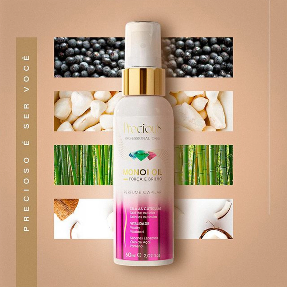 Produto: Kit Precious Monoi Oil Força e Brilho Total (7 produtos)