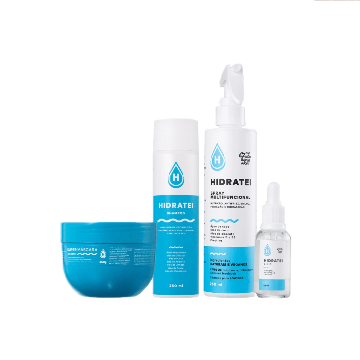 Produto: Kit Hidratei Spray S.O.S Super Multifuncional (4 produtos)