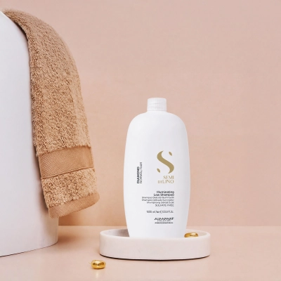 Produto: Shampoo Illuminating Diamond Alfaparf Milano Professional Semi Di Lino 1 Litro