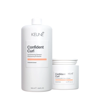 Kit Shampoo e Máscara Keune Confident Curl Limpeza e Tratamento Intensivo 1 Litro Produto Kit Shampoo e Máscara Keune Confident Curl Limpeza e Tratamento Intensivo 1 Litro