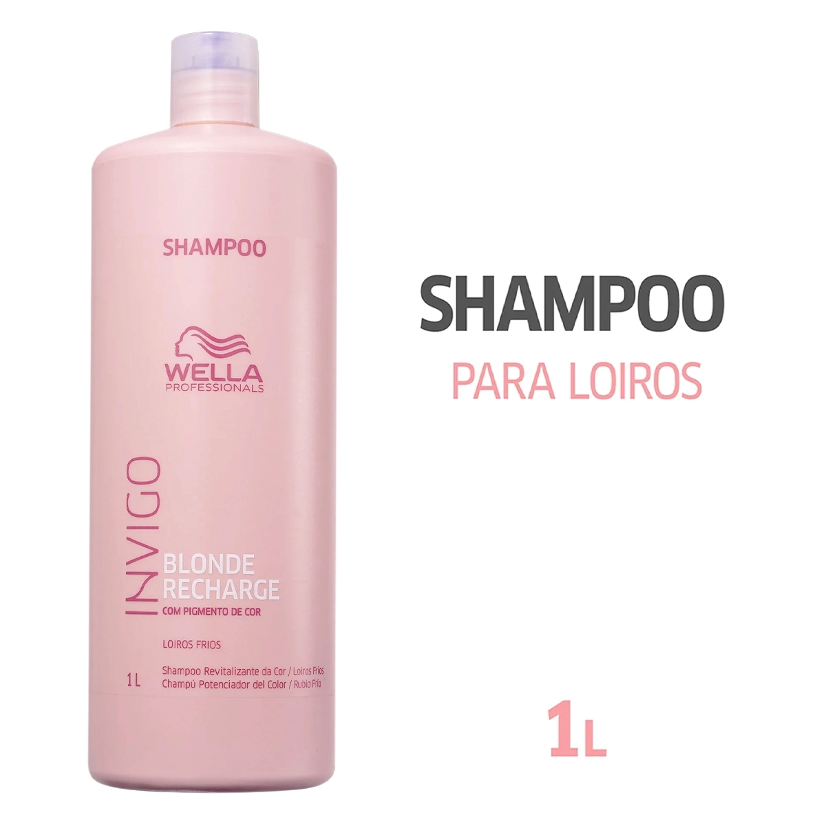 Produto: Kit Shampoo Wella Professionals Invigo Blonde Recharge 250ml com Válvula Pump