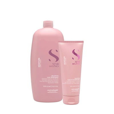 Produto: Kit Shampoo e Leave-in Alfaparf Milano Professional Semi di Lino Moisture Nutritive 2 Produtos